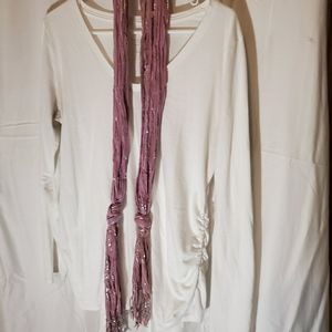 *MATERNITY*  White long sleeve T-shirt